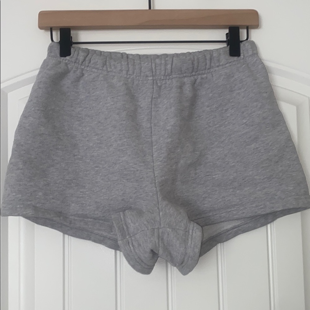 TNA Gray Athletic Shorts Elastic Waist Soft Cotton Blend